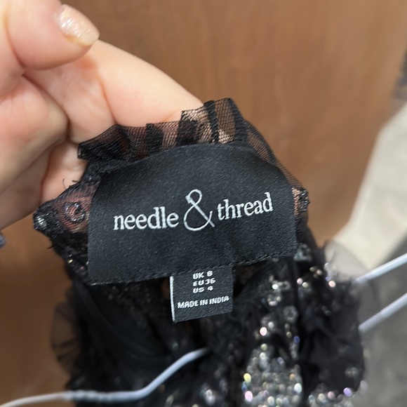 Needle and thread black sequin top - Picture 4 of 6